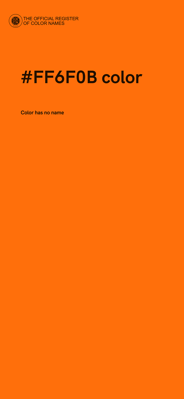 #FF6F0B color image