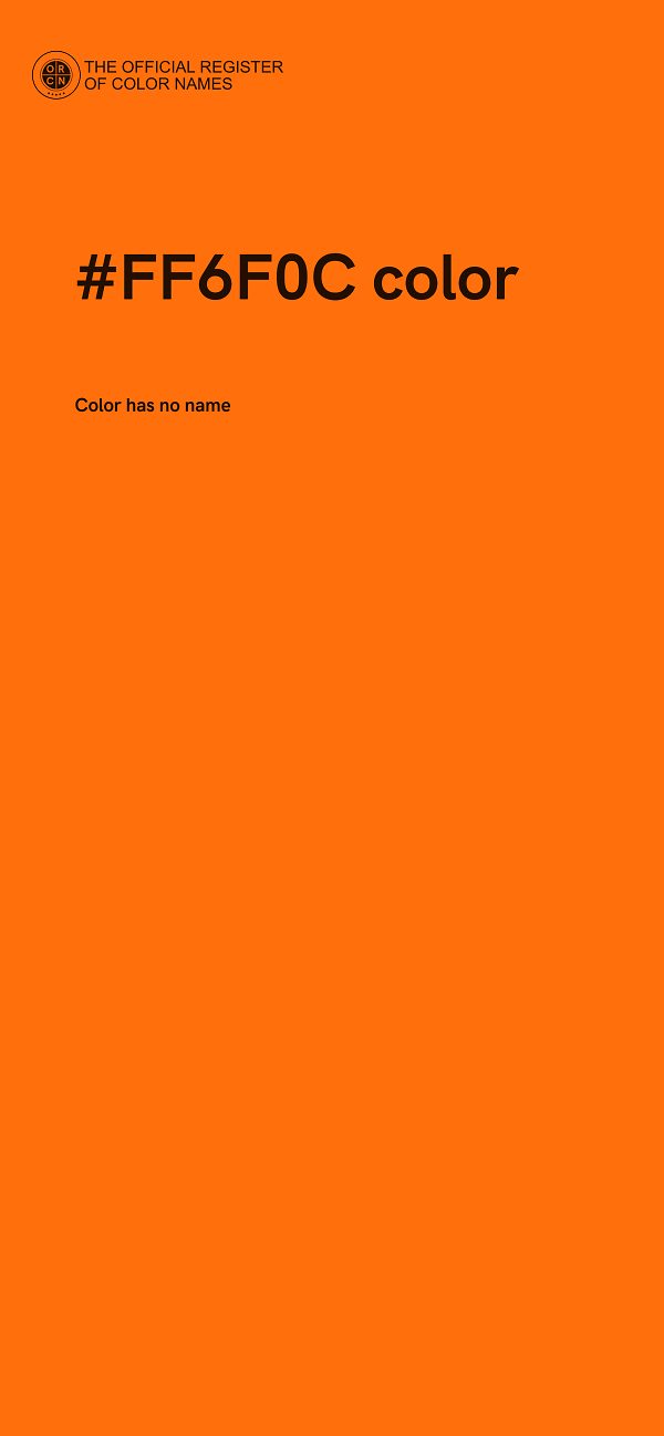 #FF6F0C color image