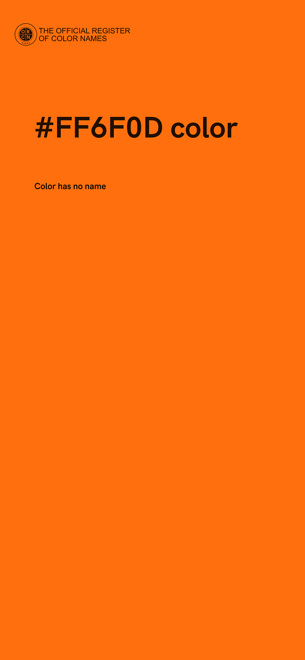 #FF6F0D color image