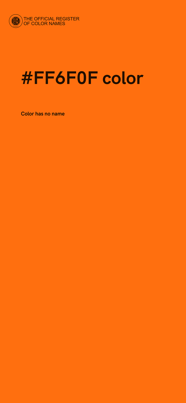 #FF6F0F color image