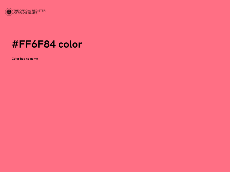 #FF6F84 color image