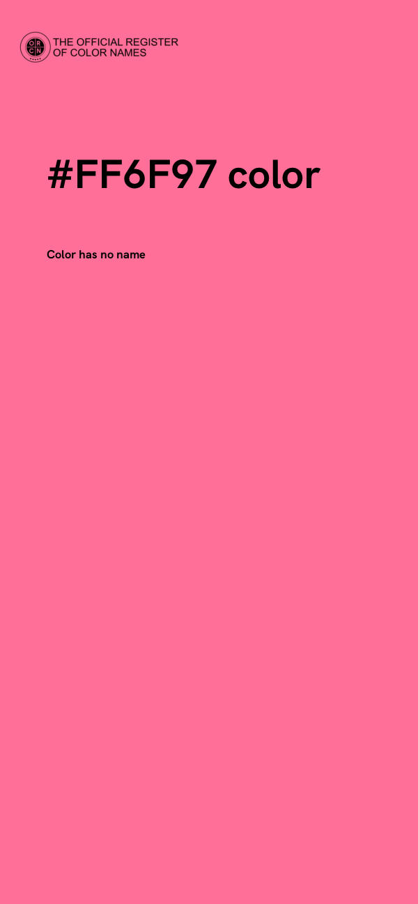 #FF6F97 color image