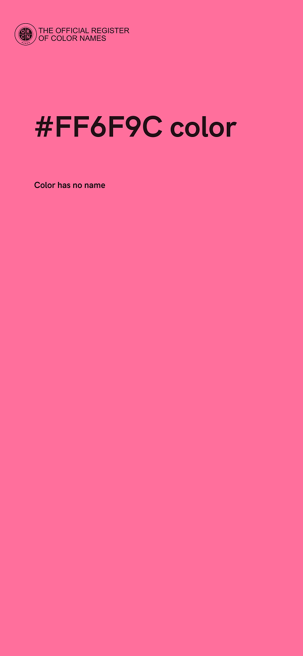#FF6F9C color image