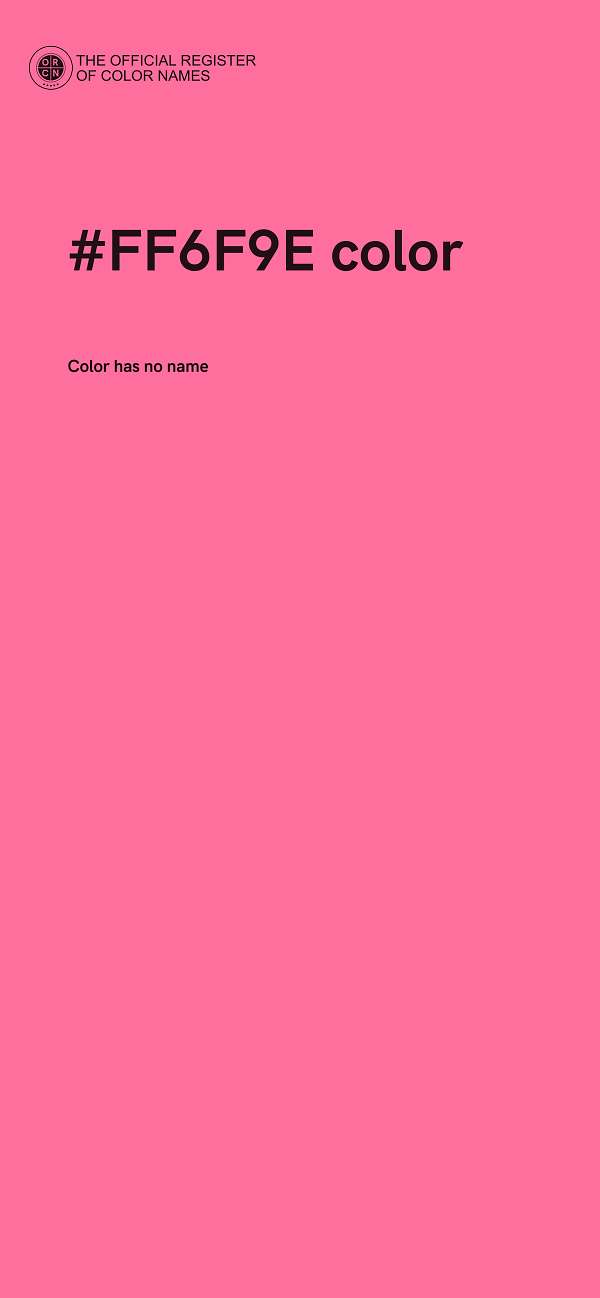 #FF6F9E color image