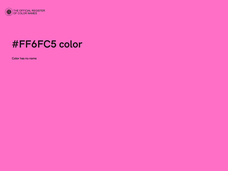 #FF6FC5 color image