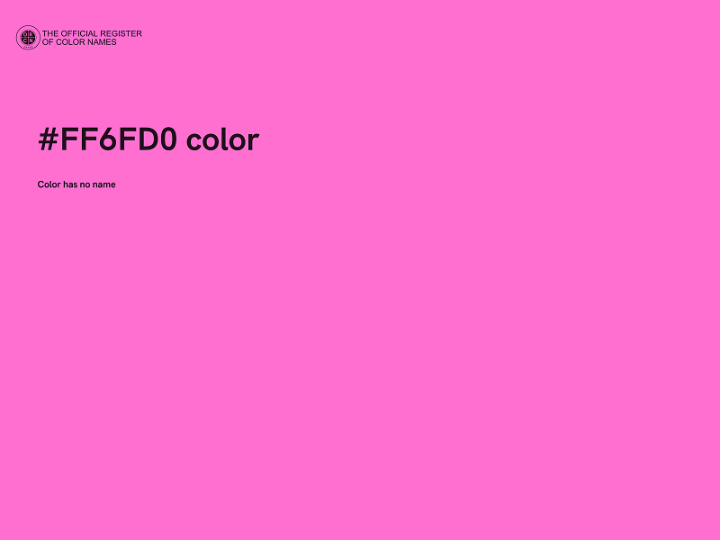 #FF6FD0 color image