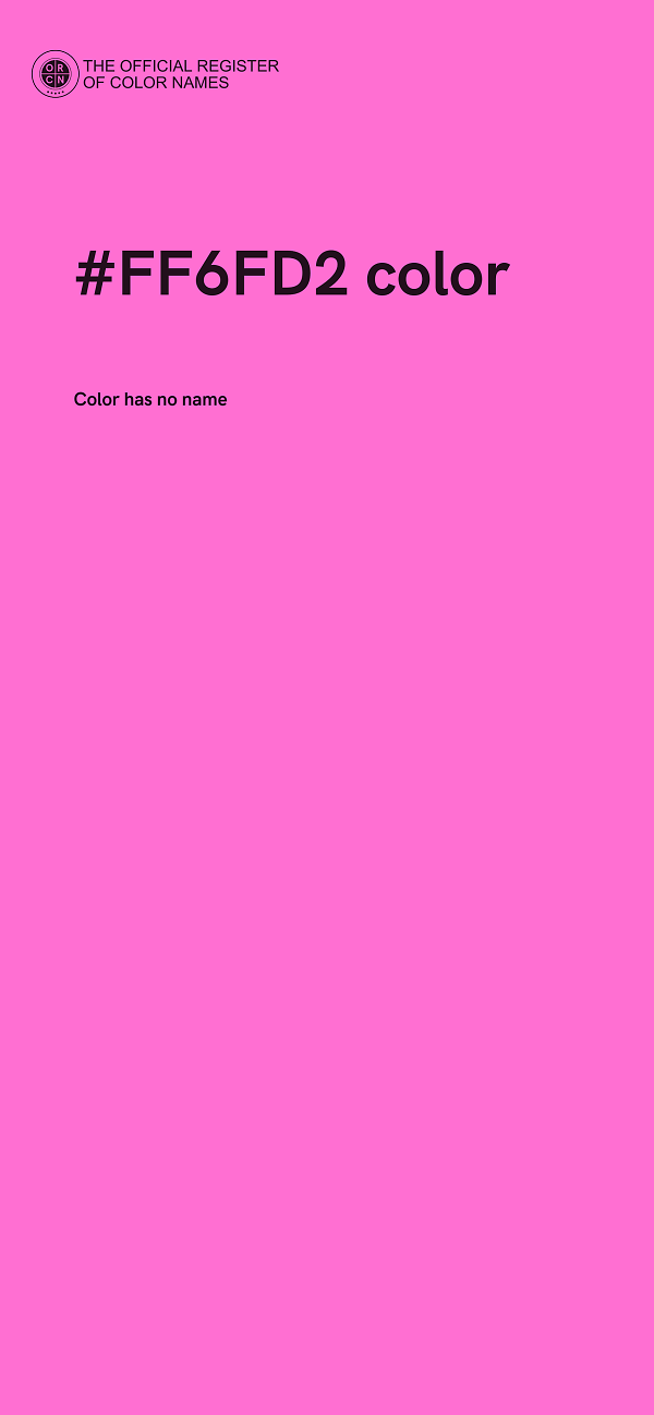 #FF6FD2 color image