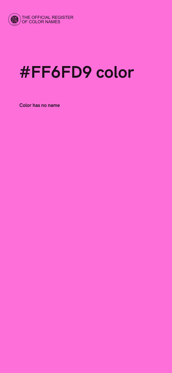 #FF6FD9 color image