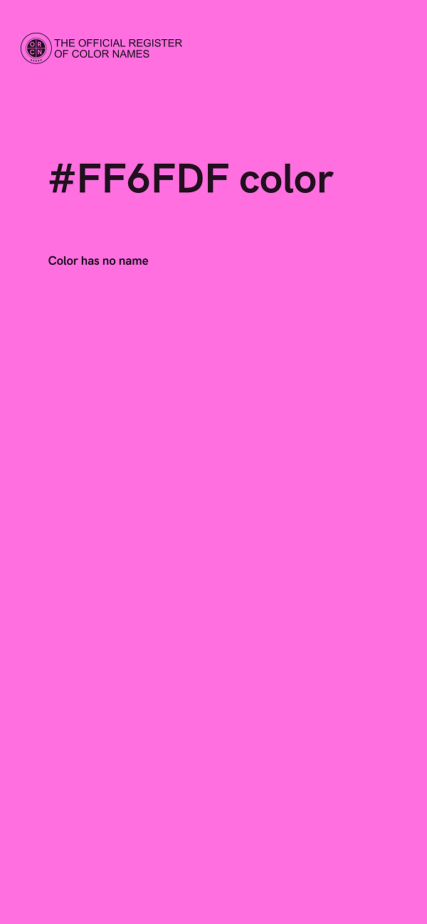 #FF6FDF color image