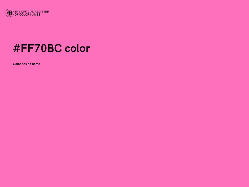 #FF70BC color image