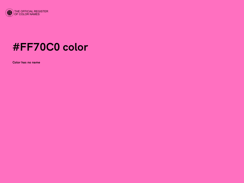 #FF70C0 color image
