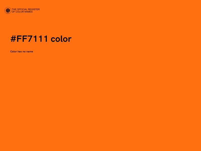 #FF7111 color image