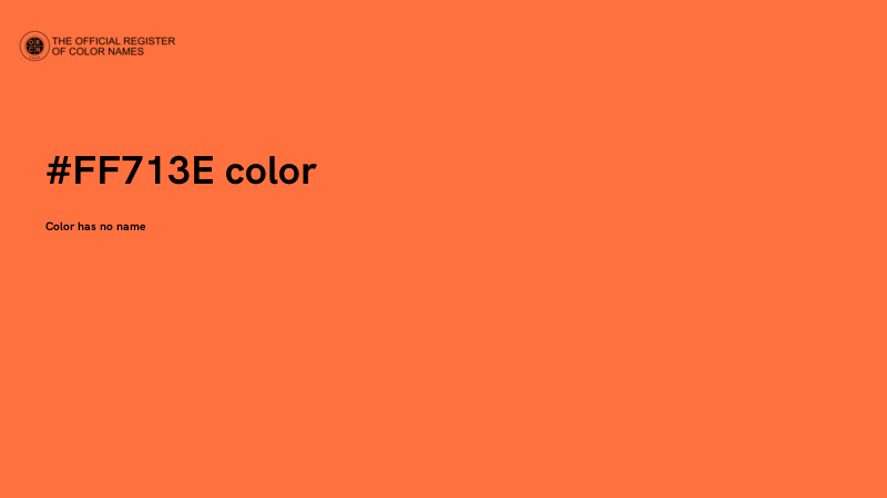 #FF713E color image