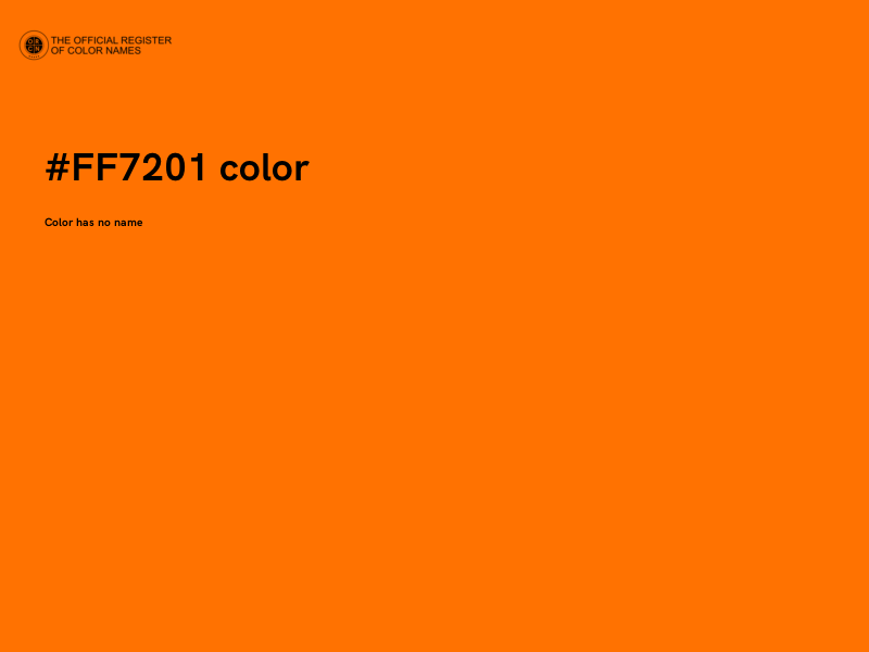 #FF7201 color image