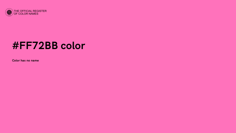 #FF72BB color image