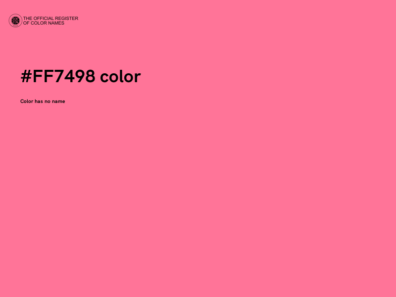 #FF7498 color image