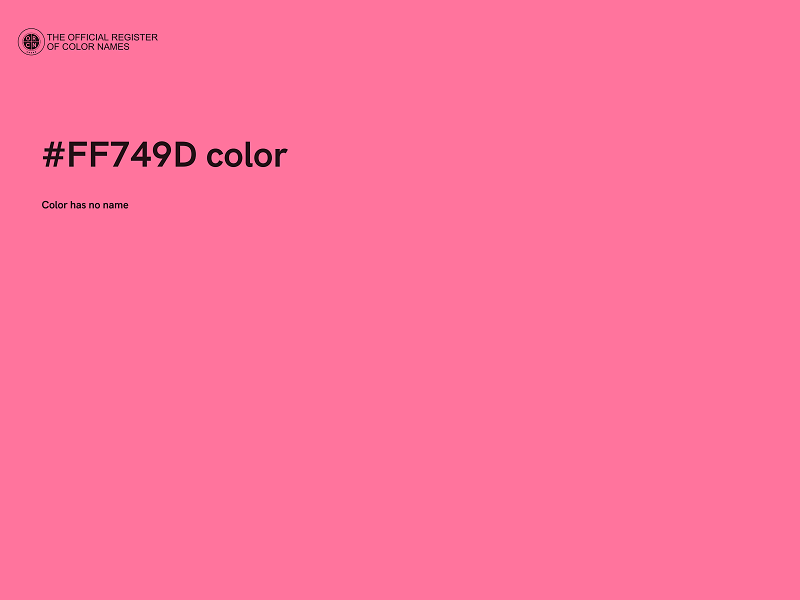 #FF749D color image