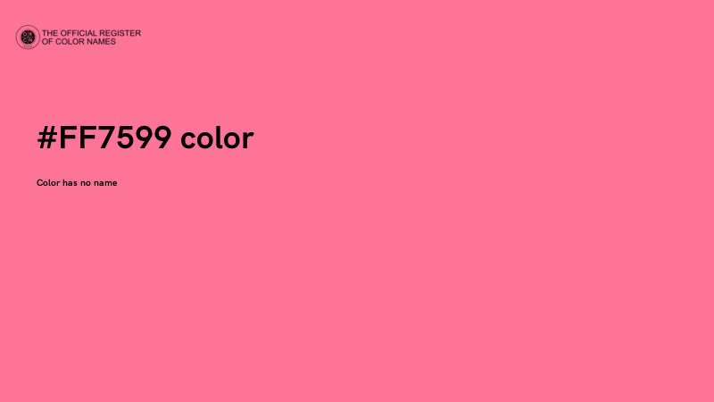 #FF7599 color image
