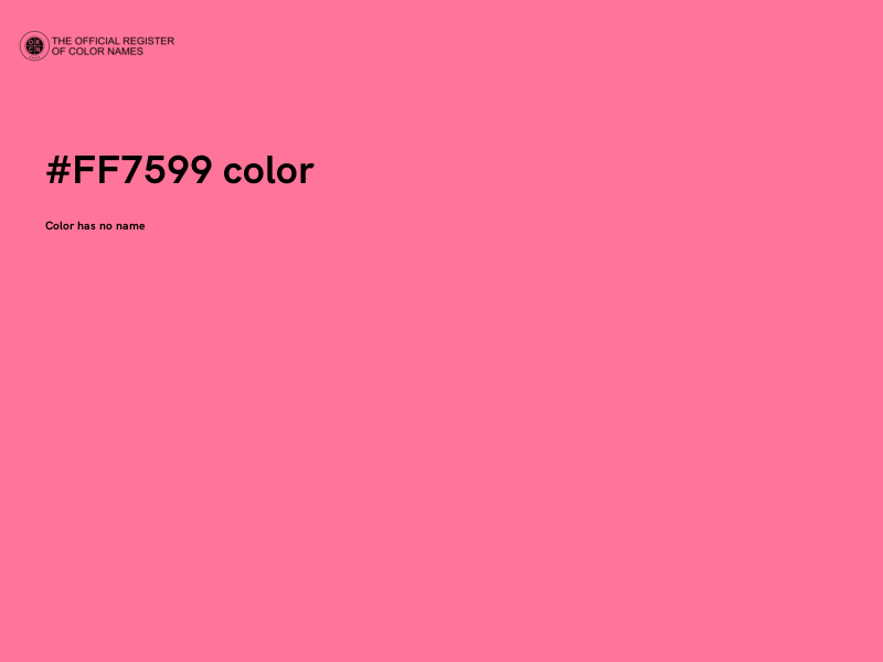 #FF7599 color image