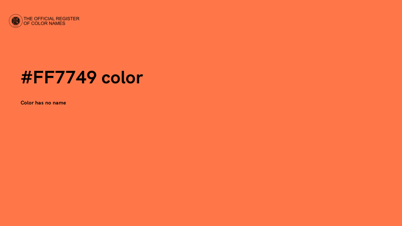 #FF7749 color image