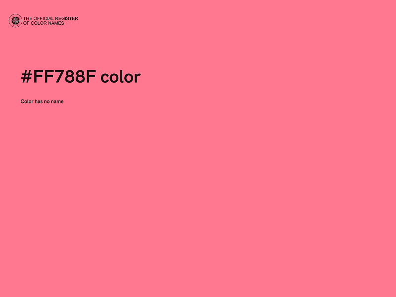 #FF788F color image