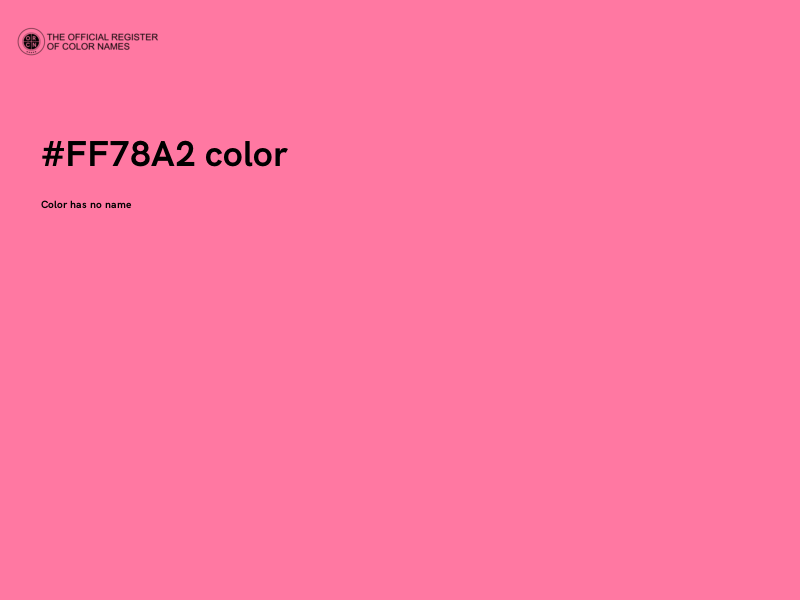 #FF78A2 color image