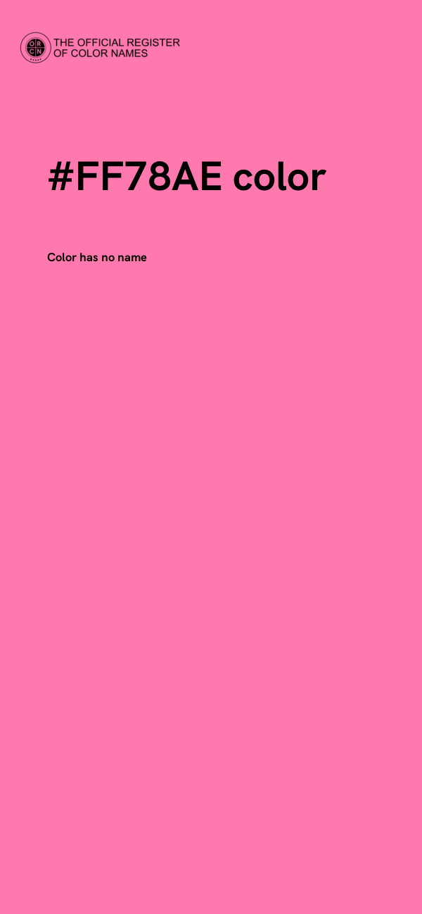 #FF78AE color image