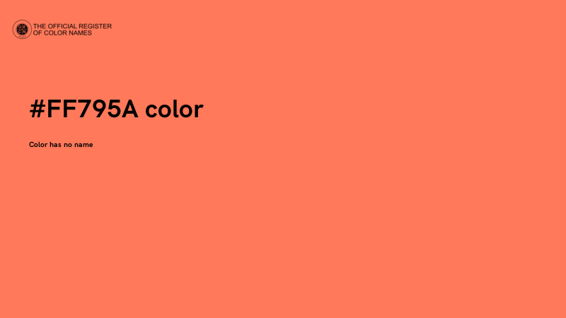 #FF795A color image
