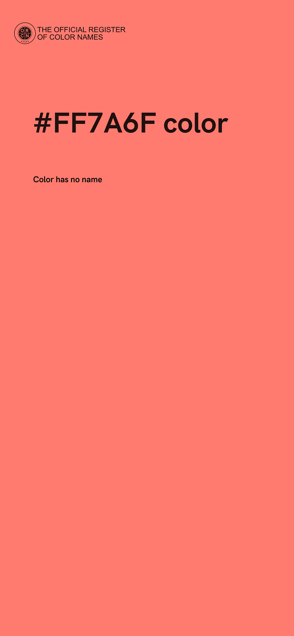 #FF7A6F color image