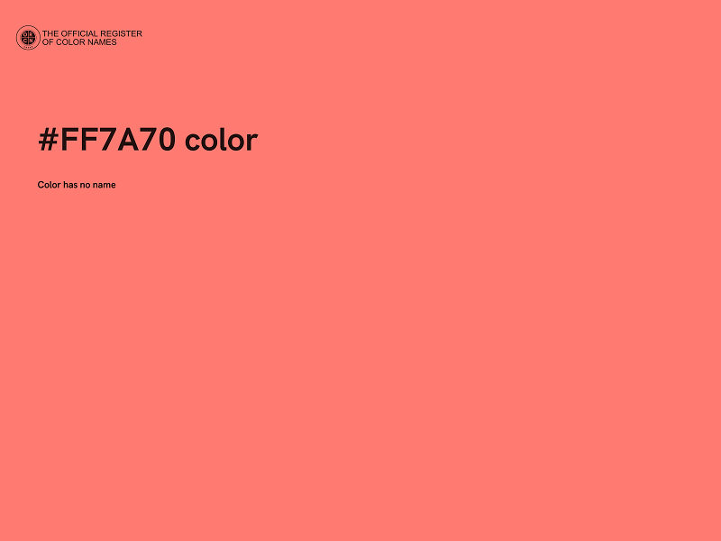 #FF7A70 color image