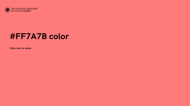 #FF7A7B color image