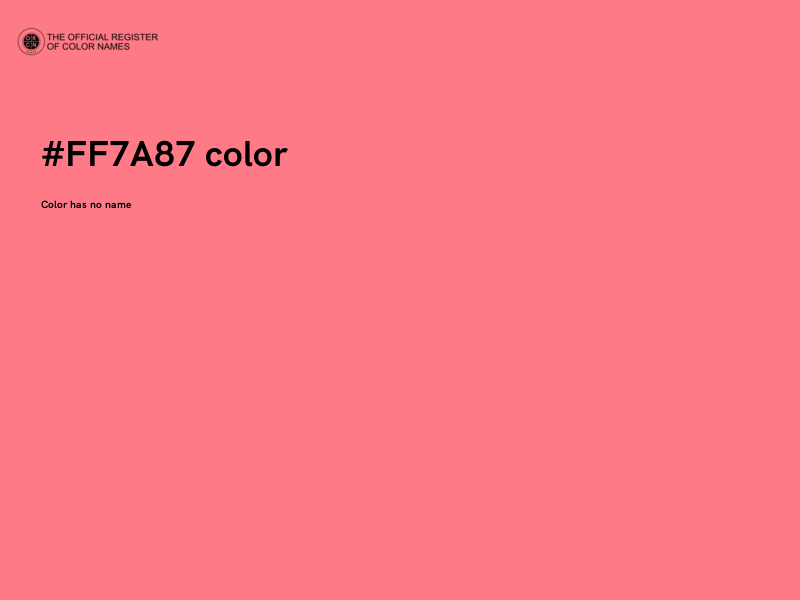 #FF7A87 color image
