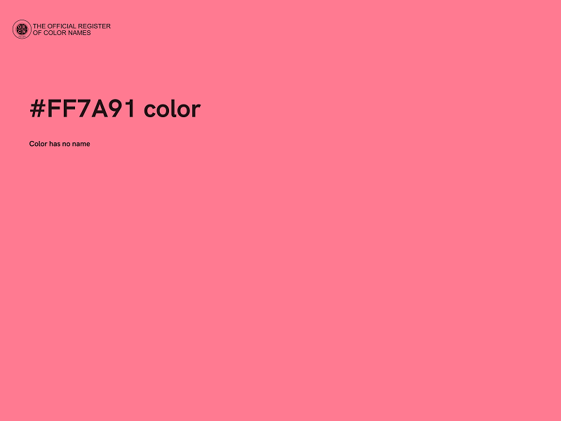#FF7A91 color image