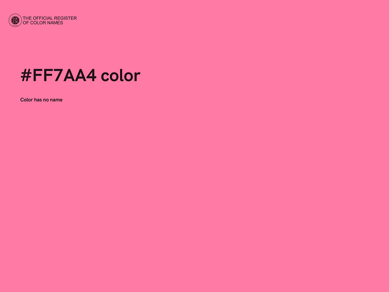 #FF7AA4 color image
