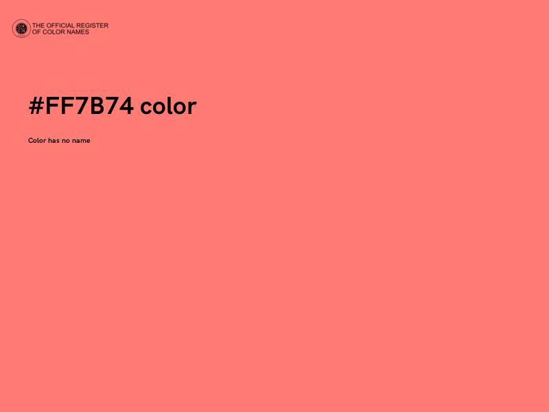 #FF7B74 color image