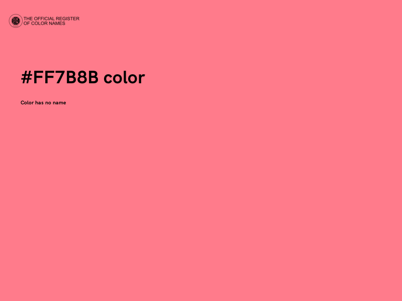 #FF7B8B color image