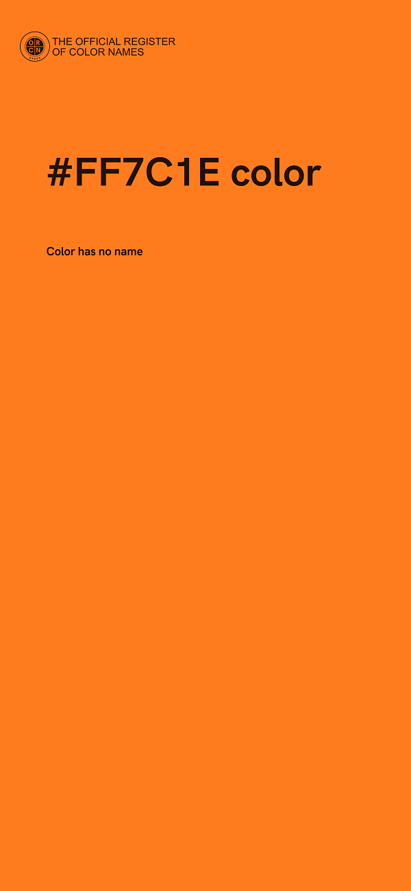 #FF7C1E color image