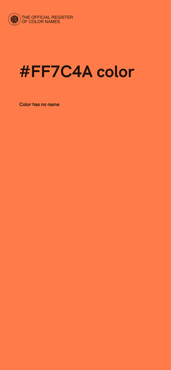 #FF7C4A color image