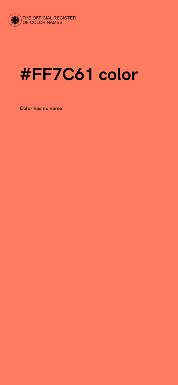 #FF7C61 color image