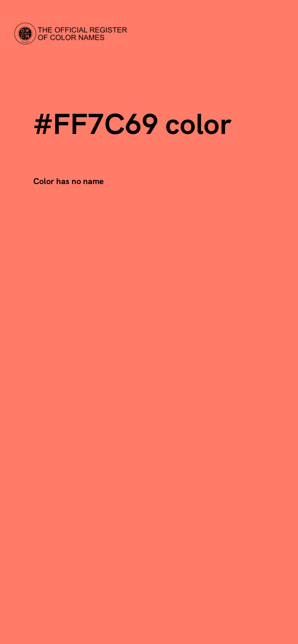 #FF7C69 color image