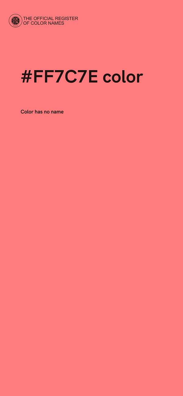 #FF7C7E color image