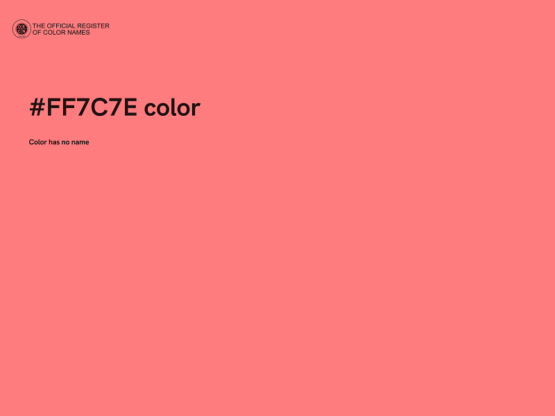 #FF7C7E color image
