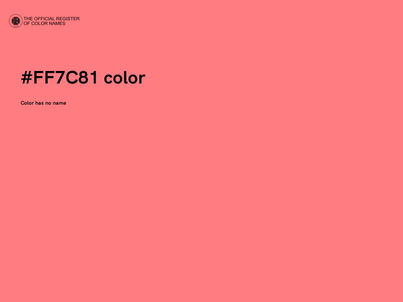 #FF7C81 color image