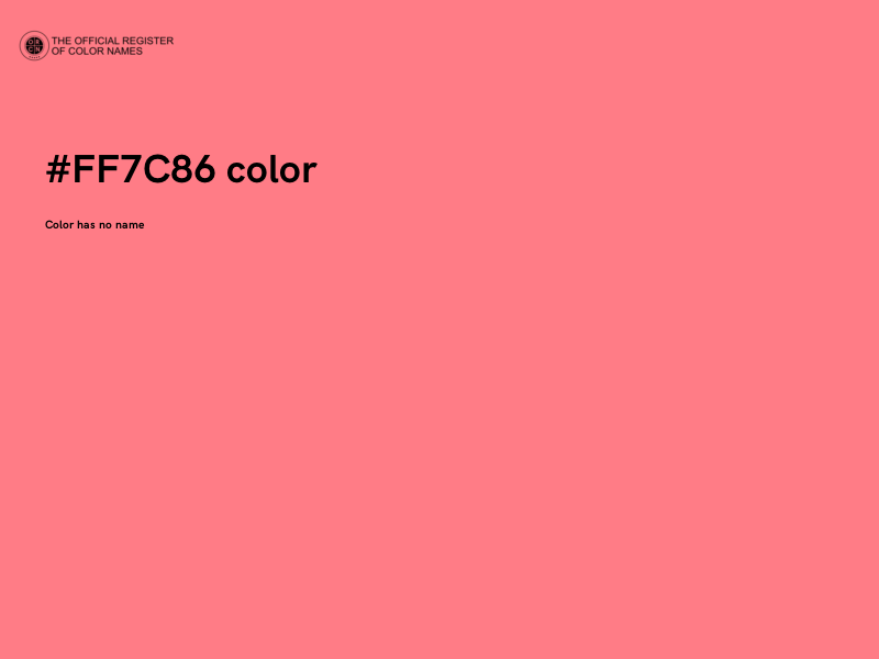 #FF7C86 color image