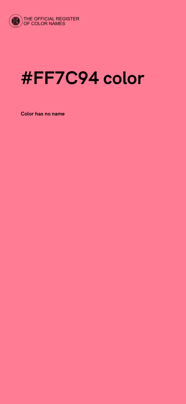 #FF7C94 color image