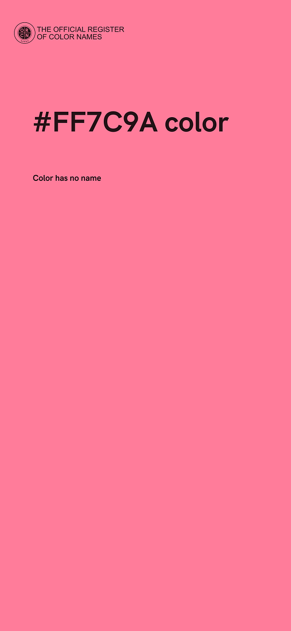 #FF7C9A color image