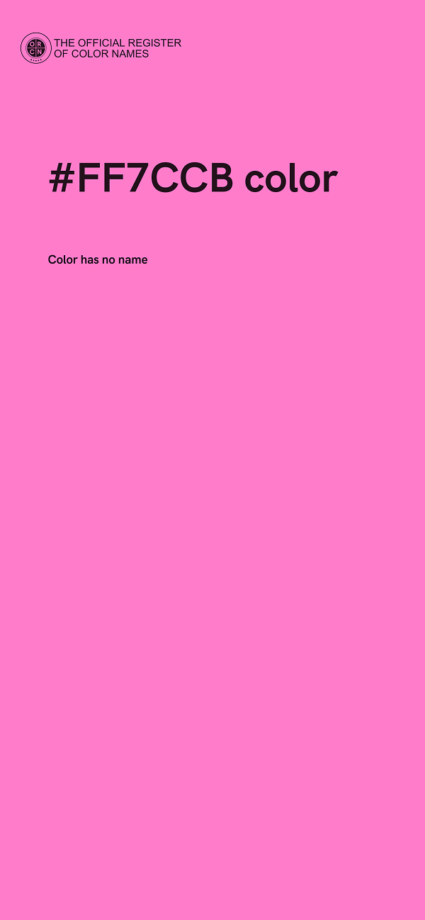 #FF7CCB color image