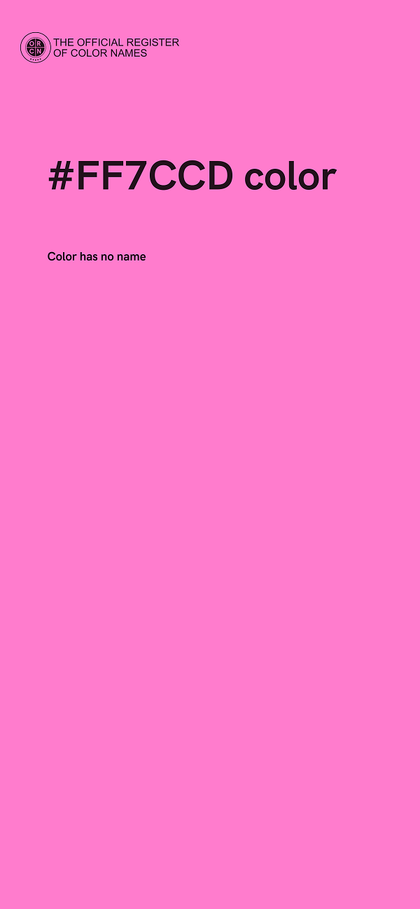 #FF7CCD color image