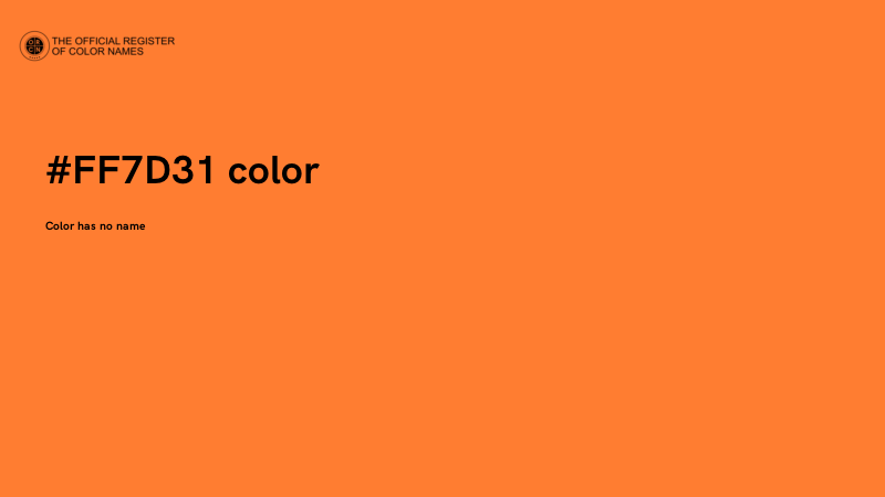 #FF7D31 color image