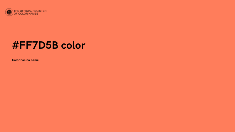 #FF7D5B color image